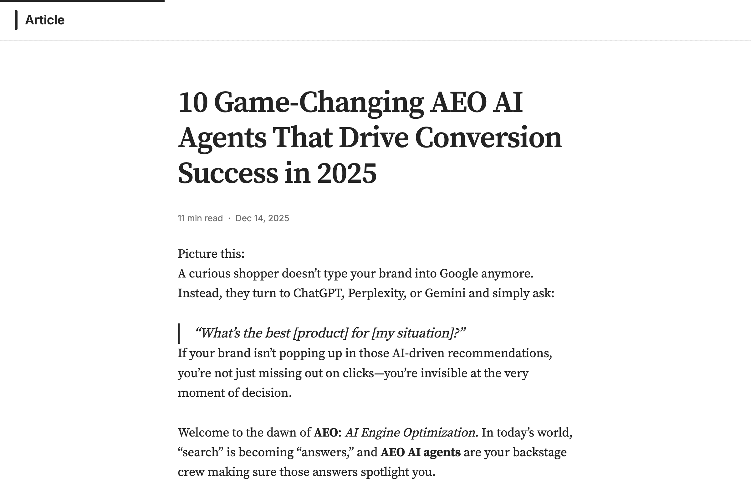 10 agents IA AEO révolutionnaires qui boostent vos conversions en 2025