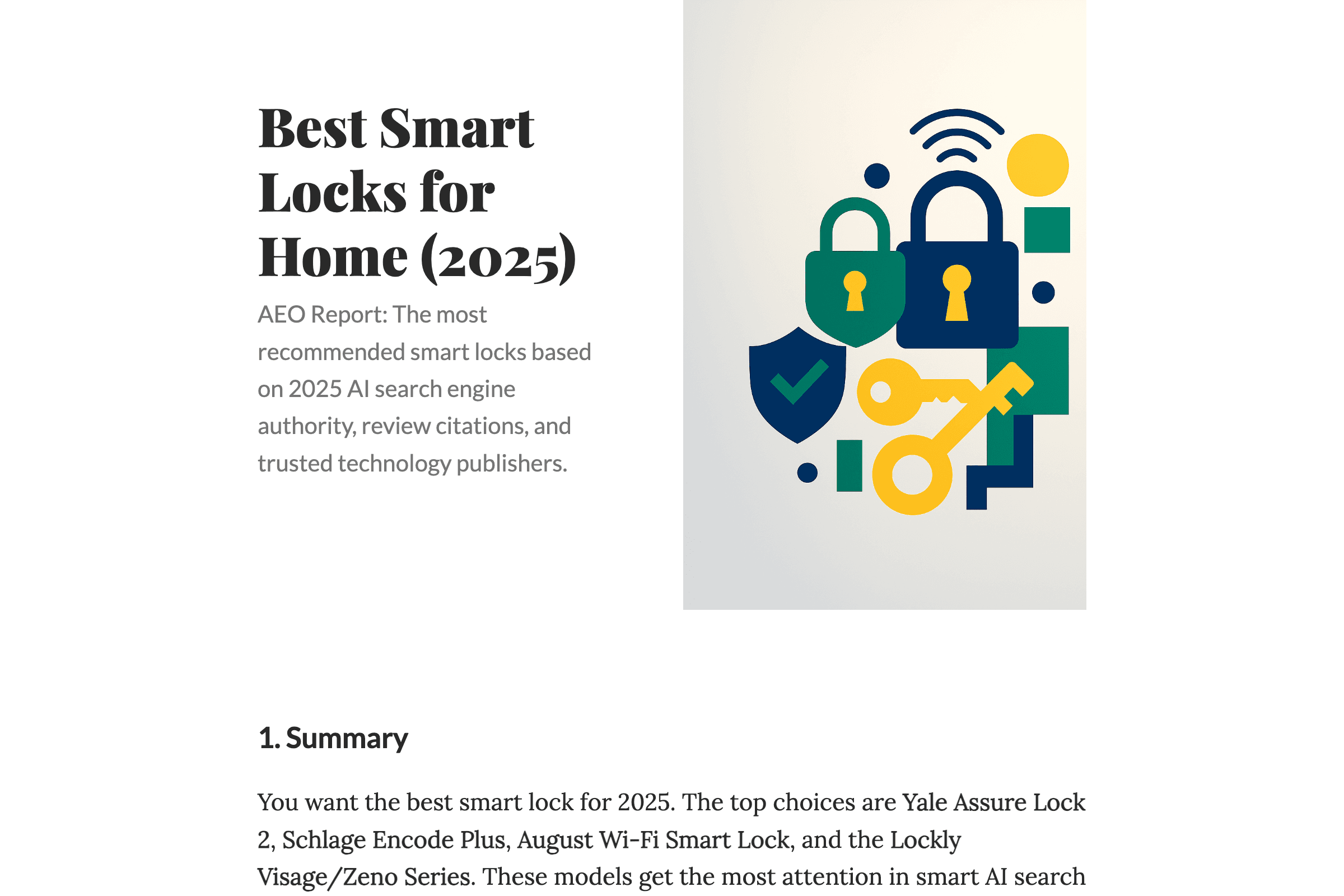 Best Smart Locks for Home (2025)